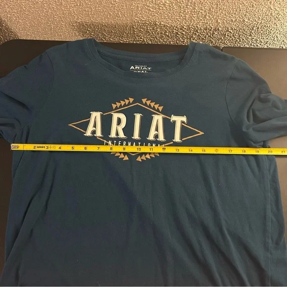 Ariat Relaxed Fit Navy Long Sleeve Shirt - Picture 6 of 7